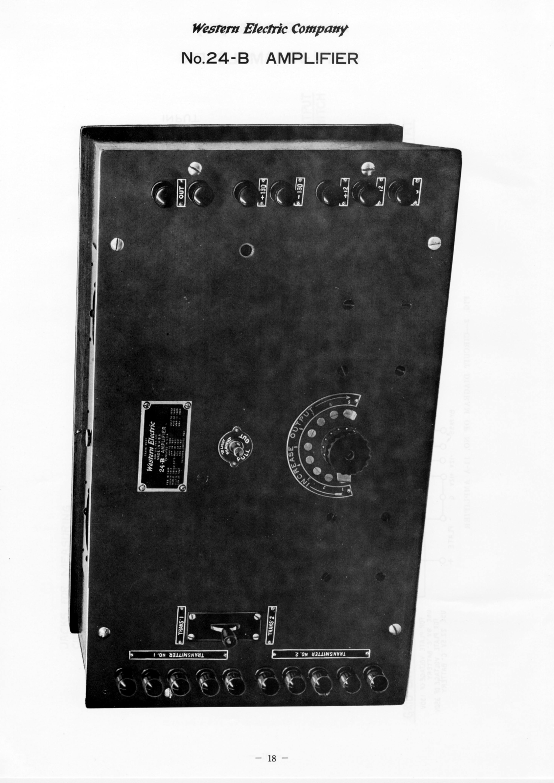 Western Electric 24-B Schematic