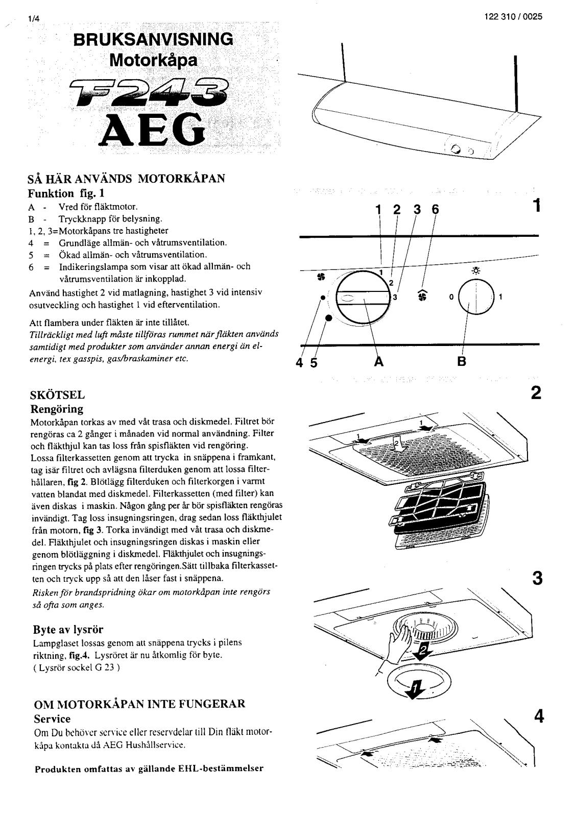 AEG FAVORIT 2431 User Manual