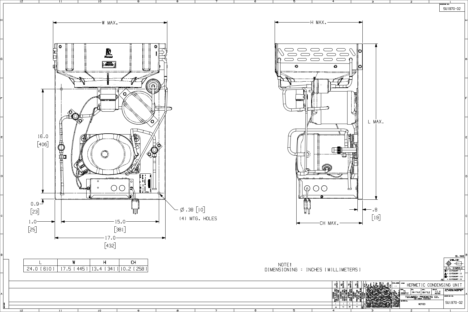 Tecumseh AKA9457ZAADA, AKA9457ZAADC, AKA9457ZAADG, AKA9457ZAADH, AKA9457ZAADJ Drawing Data - ManualMachine.com