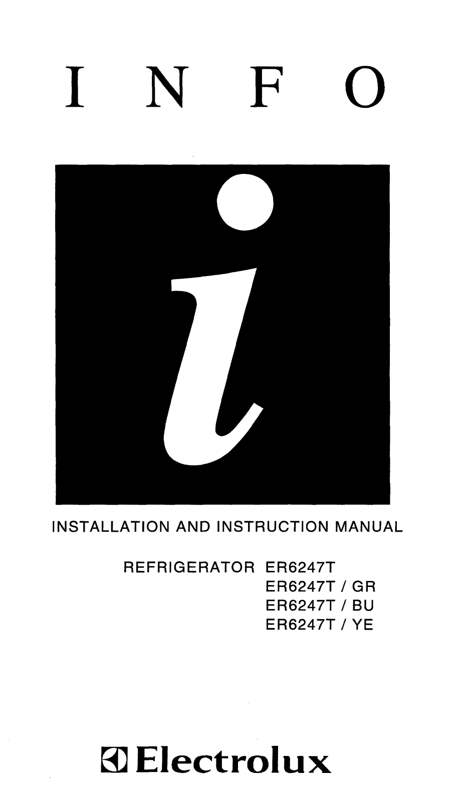 AEG-Electrolux ER6247TGR, ER6247T-BU, ER6247T-YE User Manual