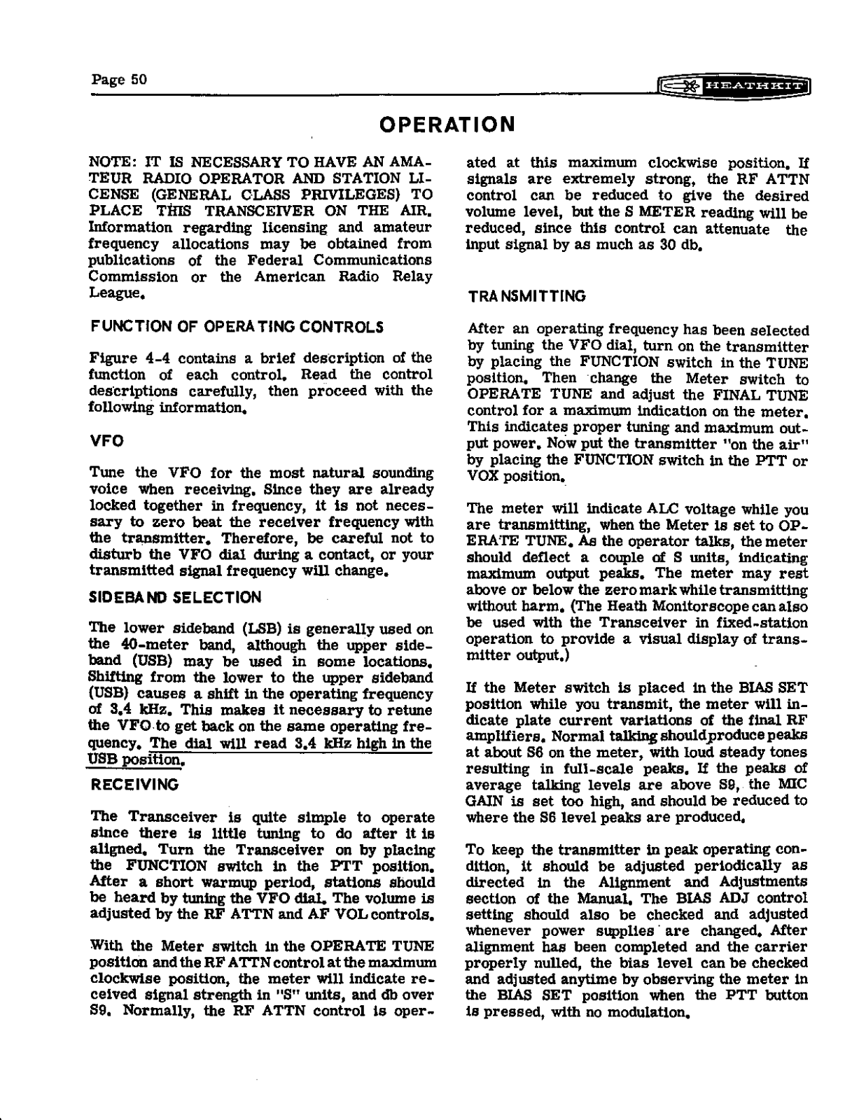 HEATHKIT HW-22a User Manual (PAGE 50)