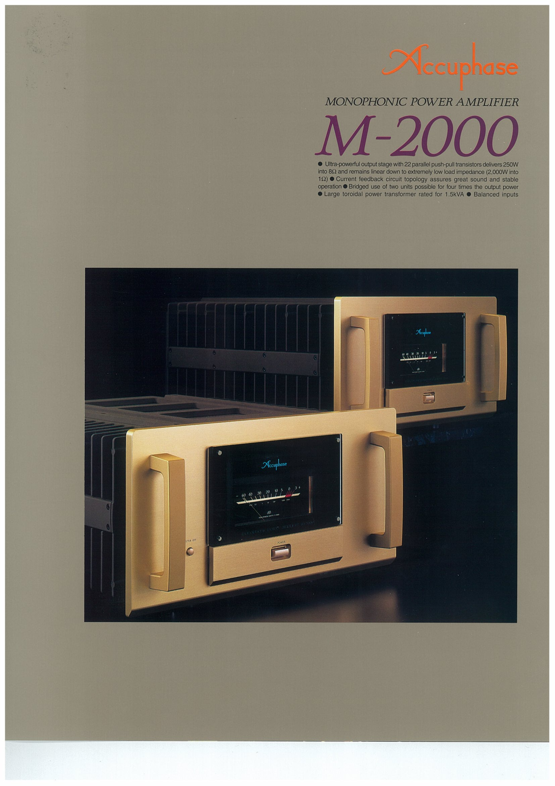 Accuphase M-2000 Brochure