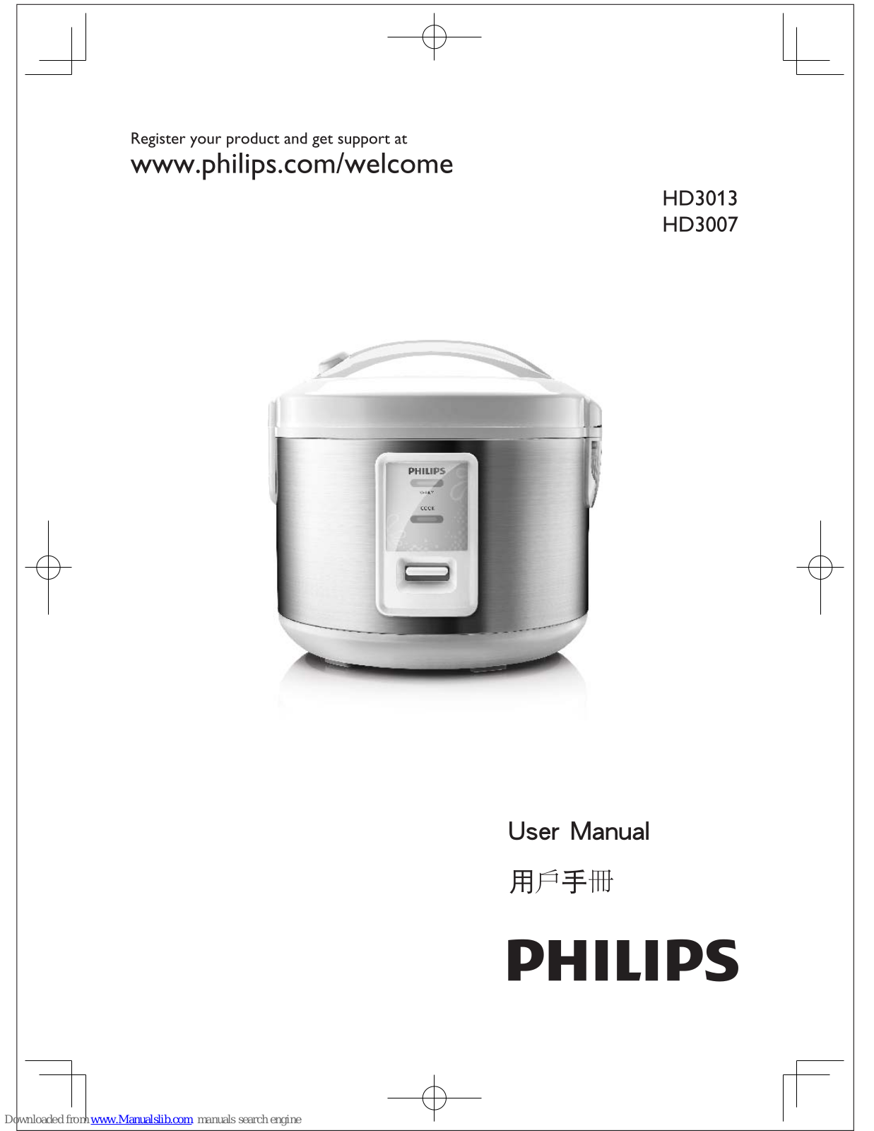 Philips HD3013, HD3007 User Manual