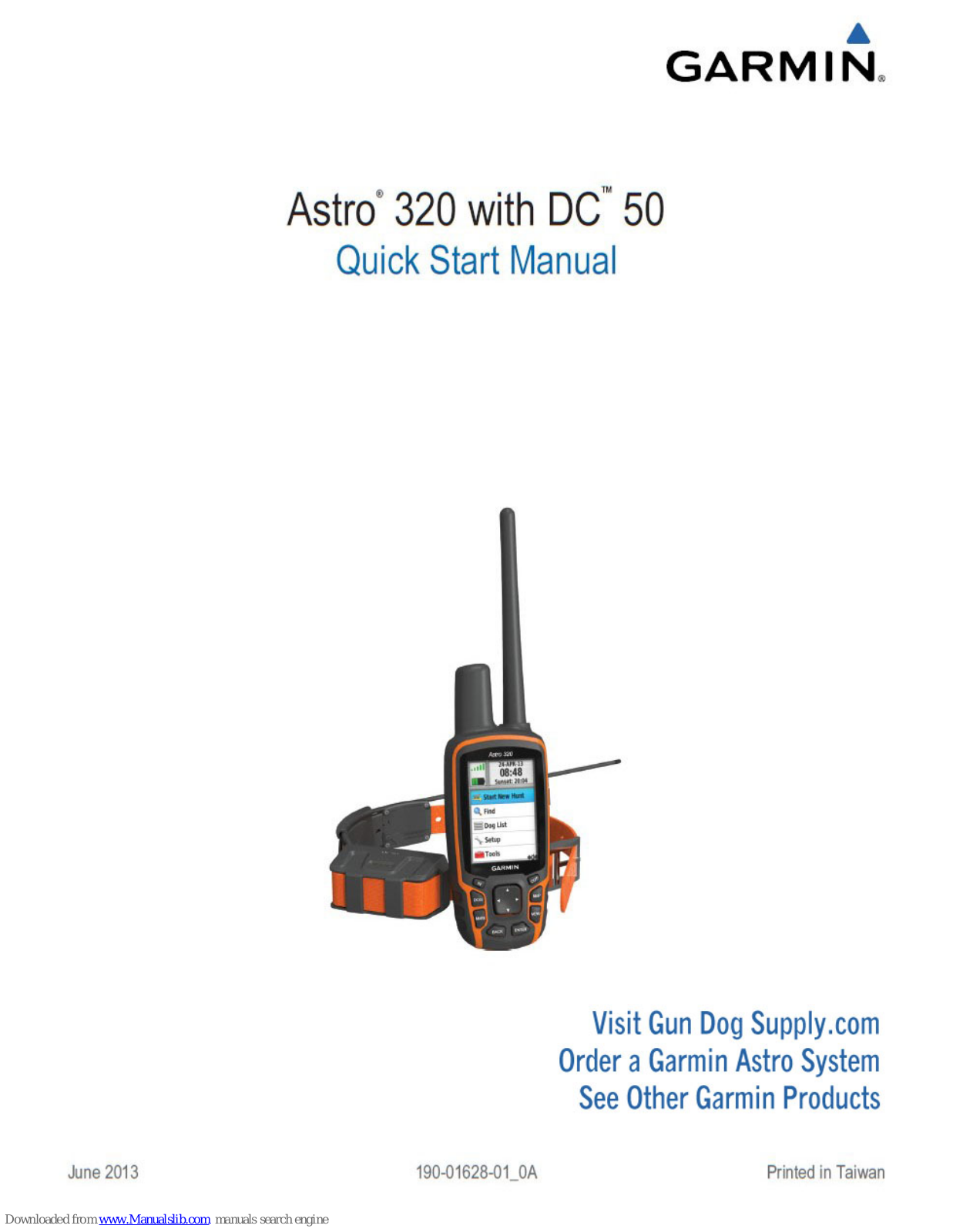 Garmin Astro 320 with DC 50 Quick Start Manual