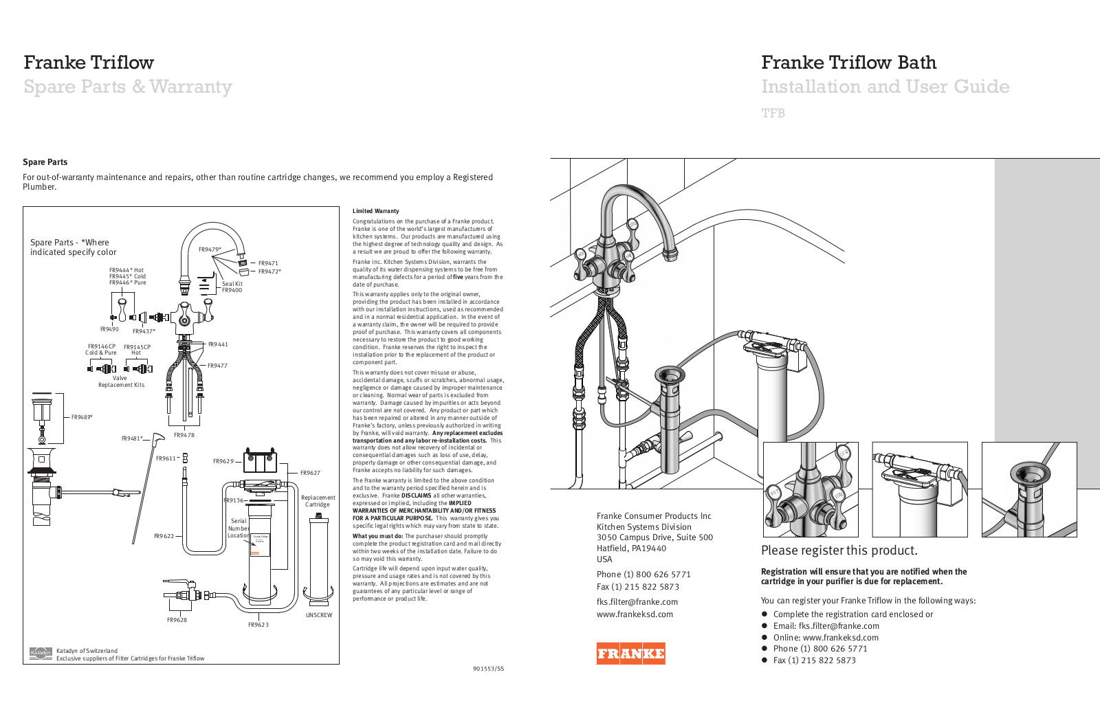 Franke Foodservice TFB-300 Installation  Manual