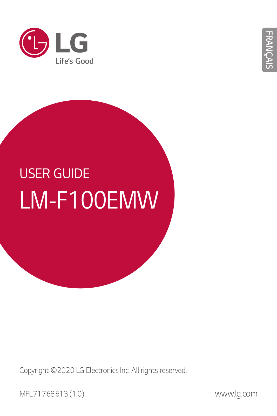 LG LMF100EMW Owner’s Manual