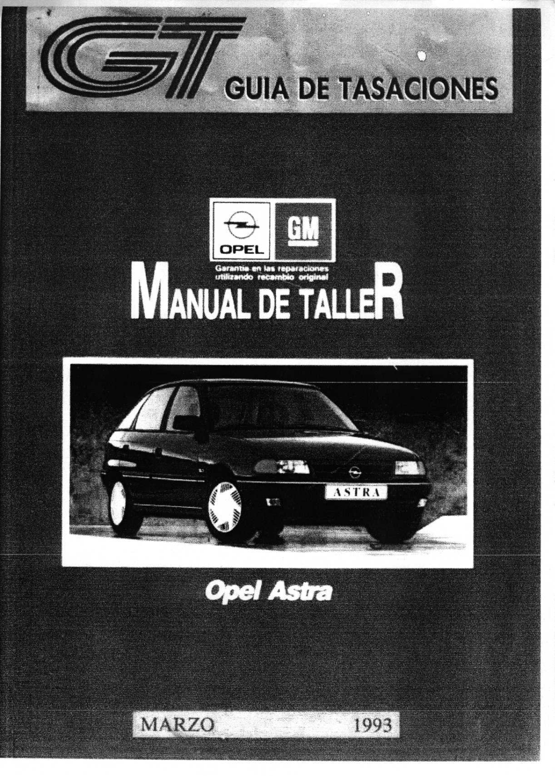 Opel Astra 1993 User Manual