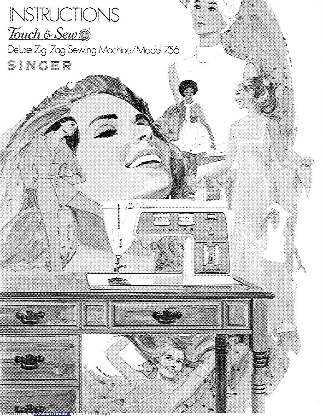 Singer Touch & Sew 756 Instructions Manual - ManualMachine.com