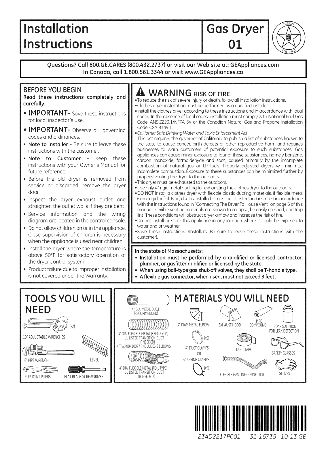 GE GHDP490GF3WW, GHDP490GF4WW, GHDP490GF5WW, GTD18GSSJ0WW, GTD18GSSJ1WW Installation Guide - ManualMachine.com