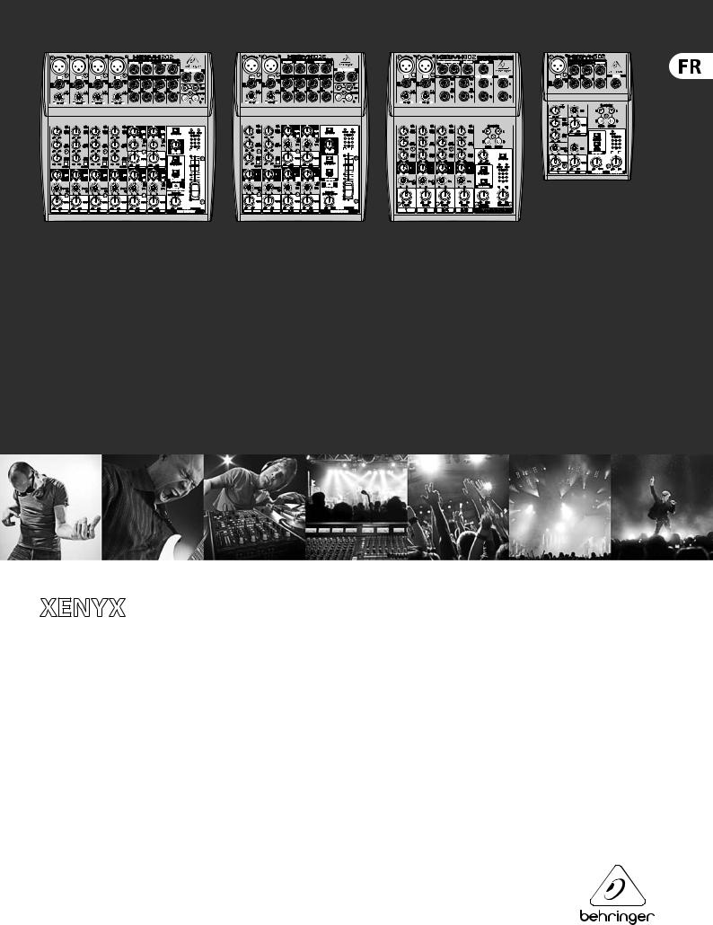 Behringer Xenyx 1202, Xenyx 1002, Xenyx 802, Xenyx 502 User Manual