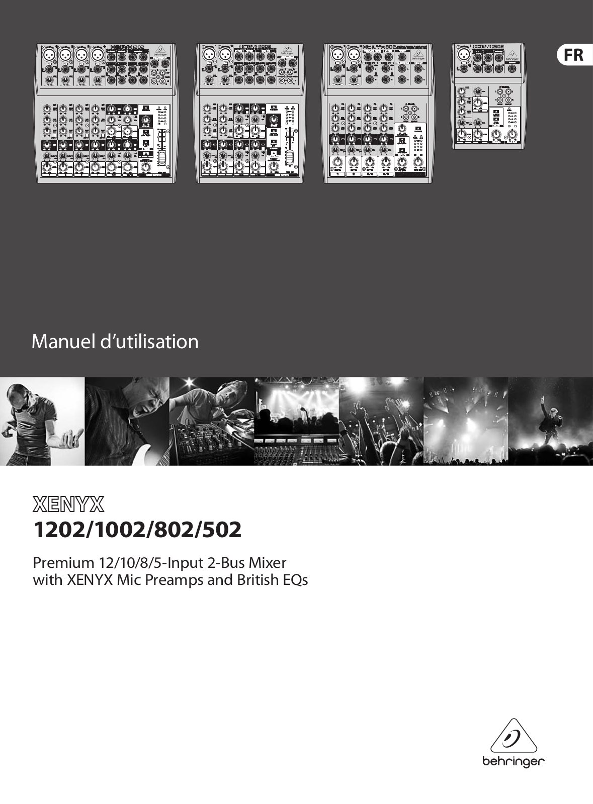 Behringer Xenyx 1202, Xenyx 1002, Xenyx 802, Xenyx 502 User Manual