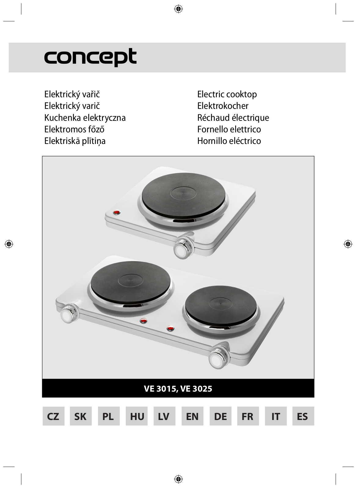 Concept VE3015, VE3025 User Manual