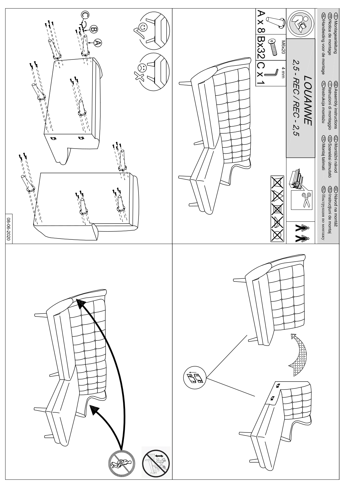 Leonique Louanne Assembly instructions