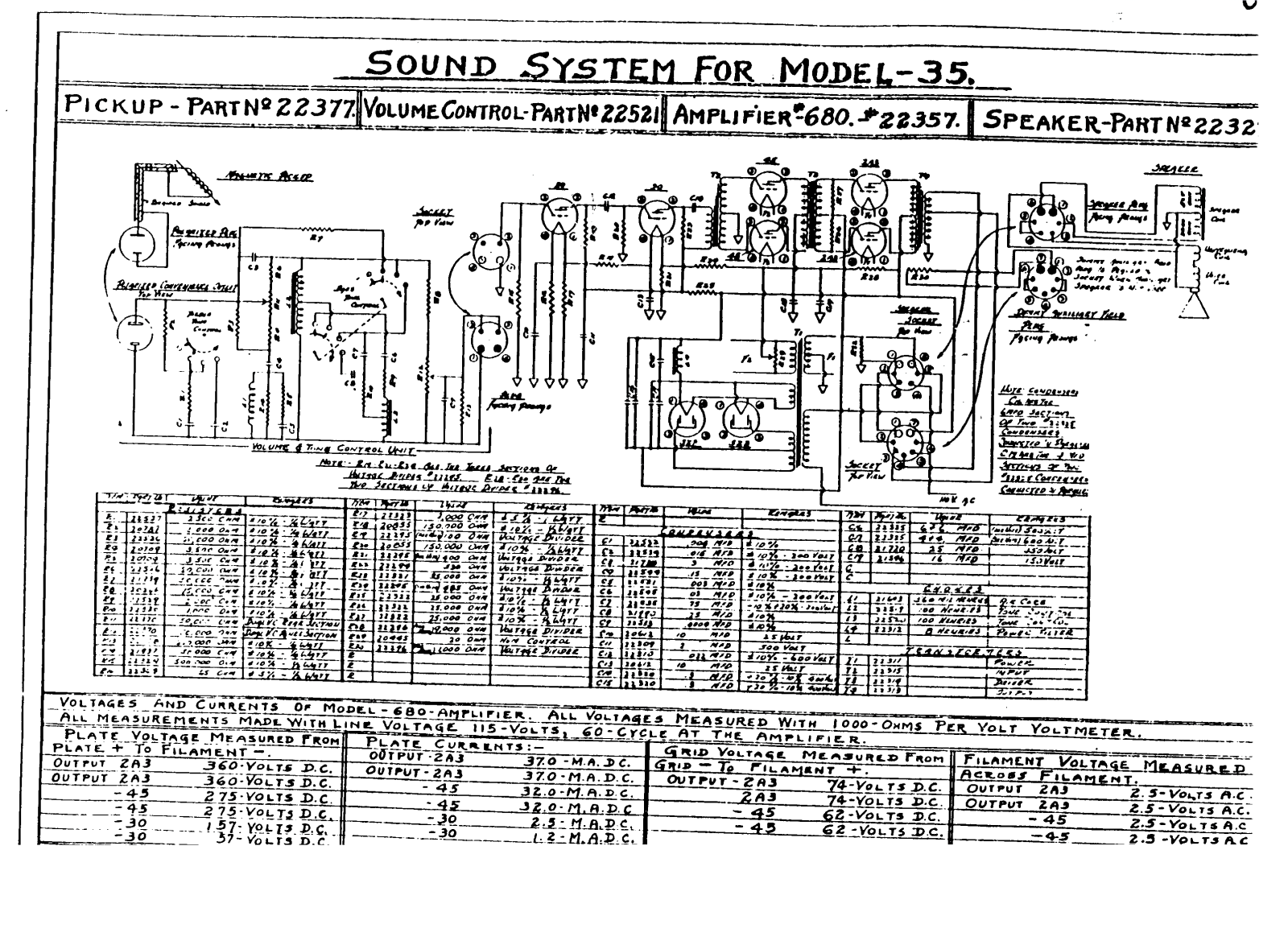 Wurlitzer 680 schematic