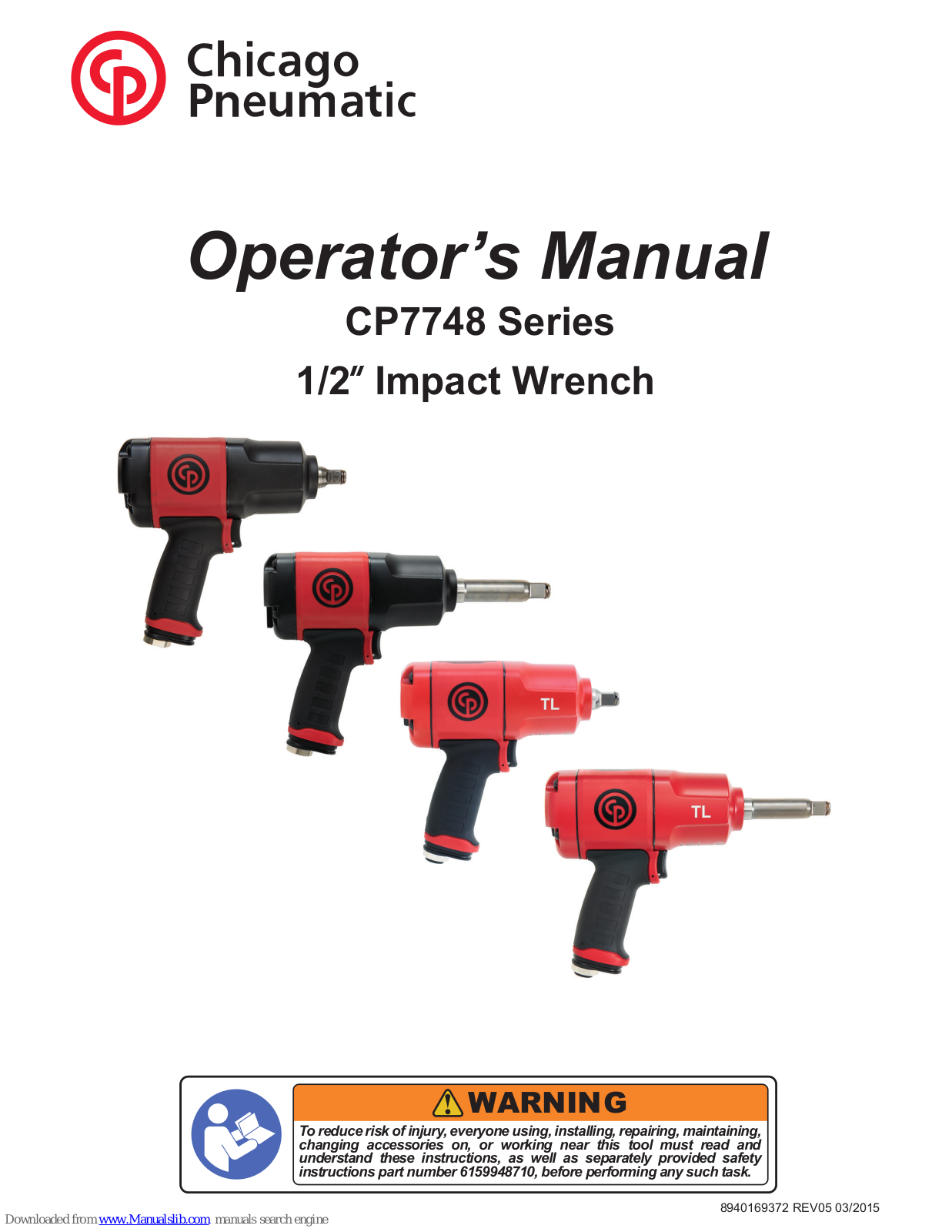 Chicago Pneumatic CP7748 Series Operator's Manual