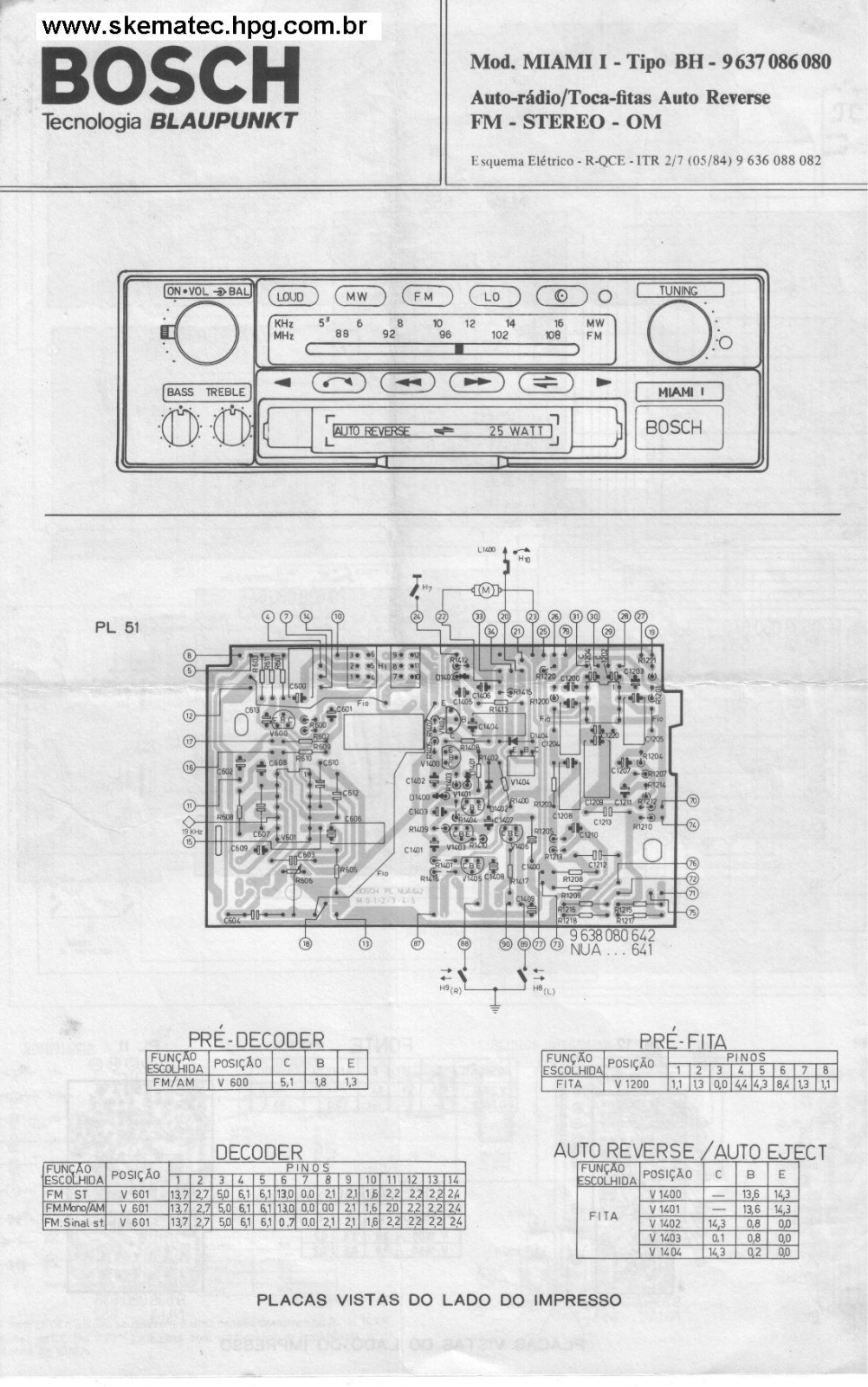 Bosch Miami I Schematics - ManualMachine.com