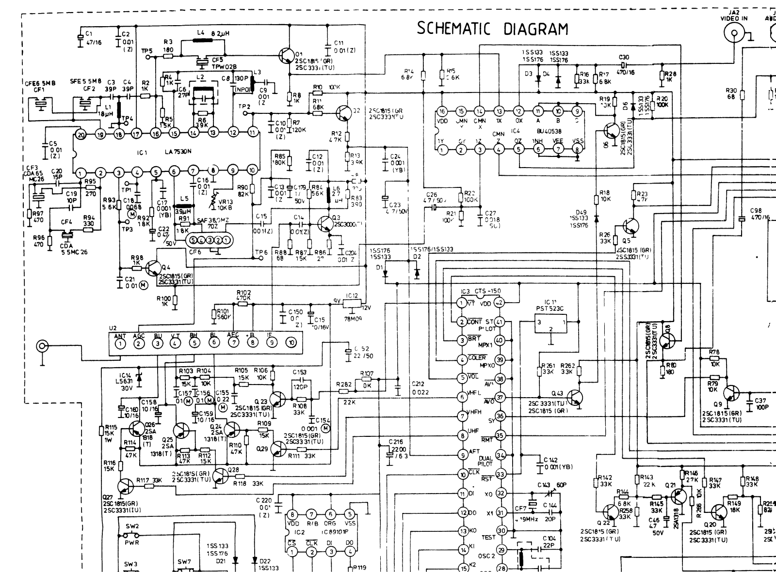 Funai TV-2003 Schematic