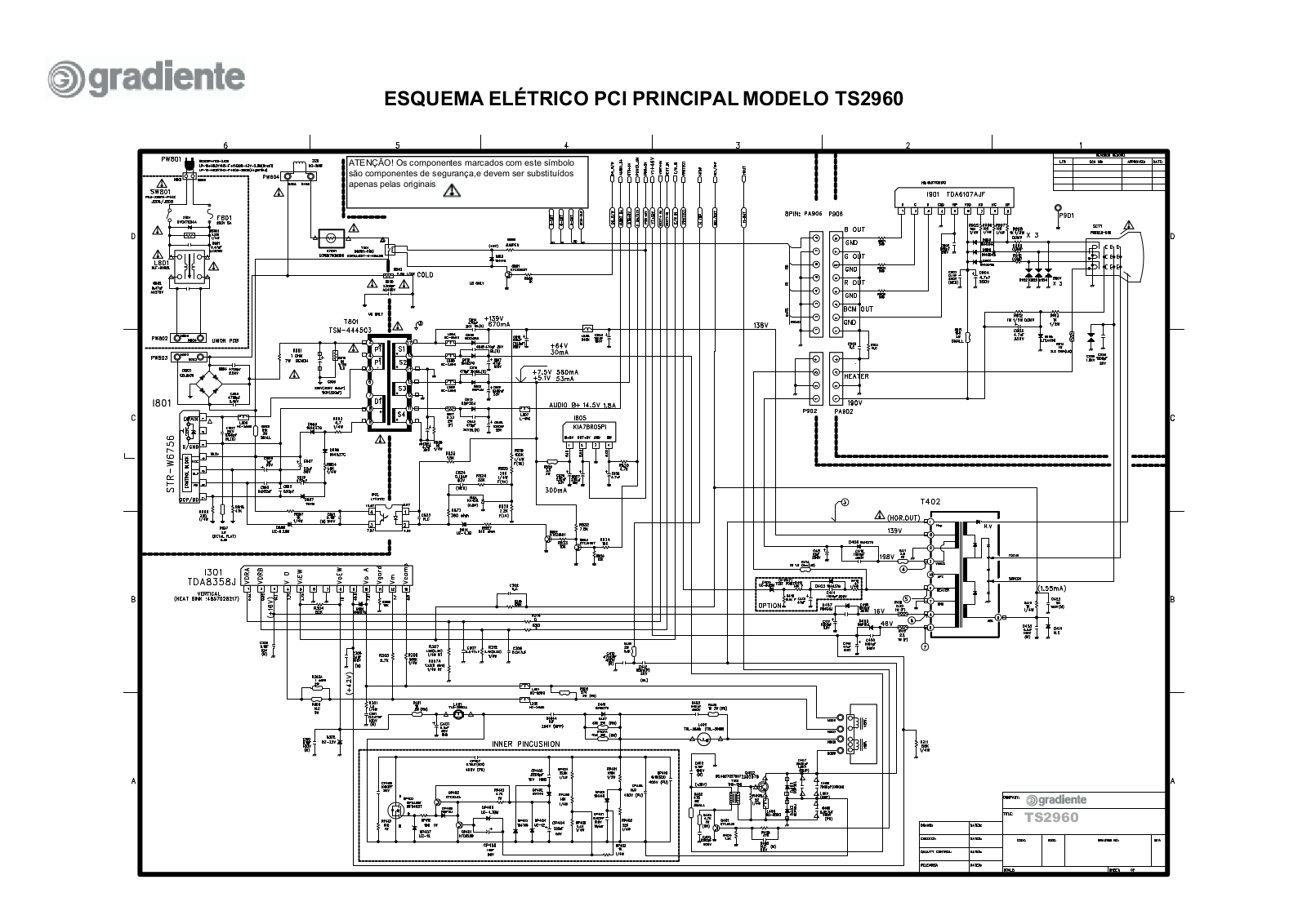 Gradiente TS-2960 Schematic