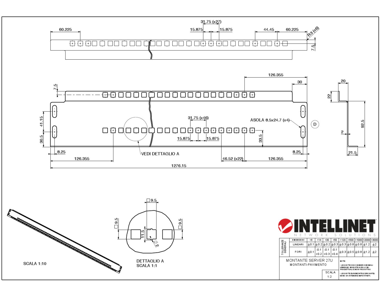 Intellinet I-CASE RAIL-27SR Drawing - ManualMachine.com