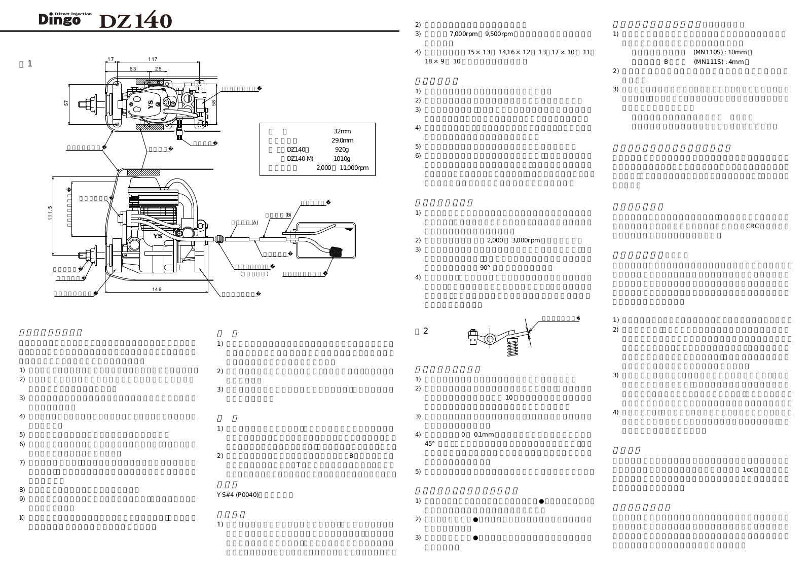 YS DZ140 User Manual