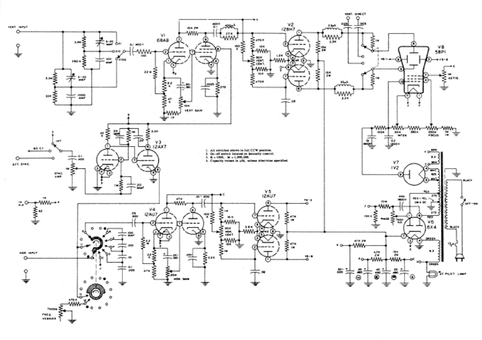 Heathkit om 2 schematic