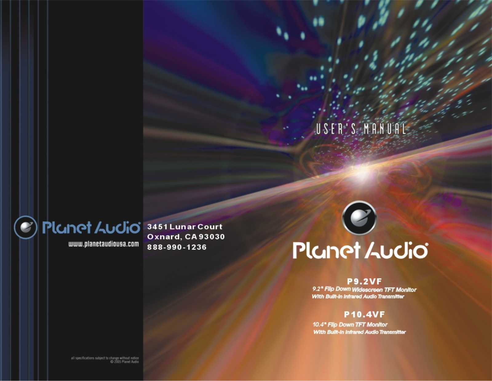 Planet Audio P9.2VF User Manual