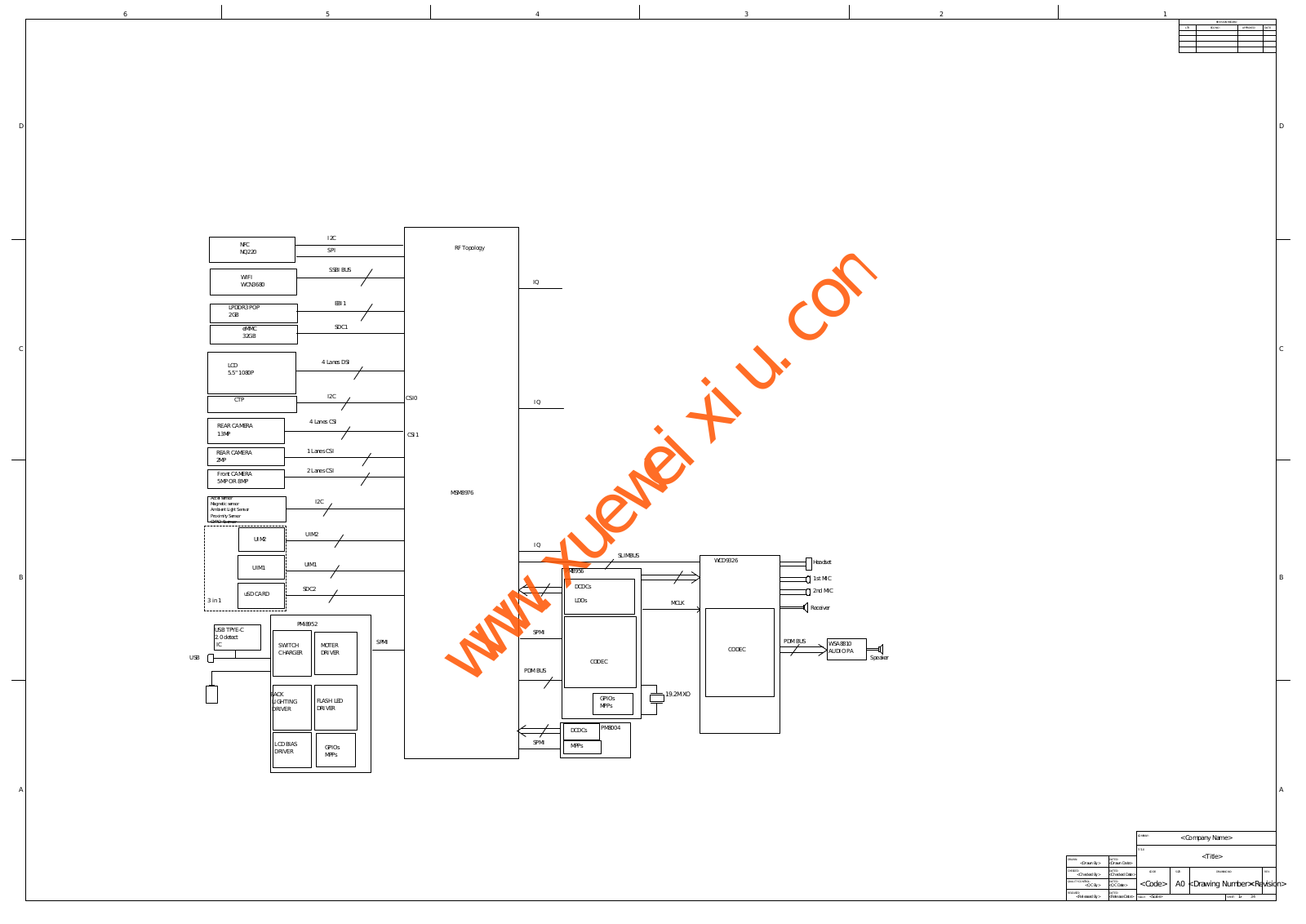 Xiaomi Redmi Note 3 Pro Schematics