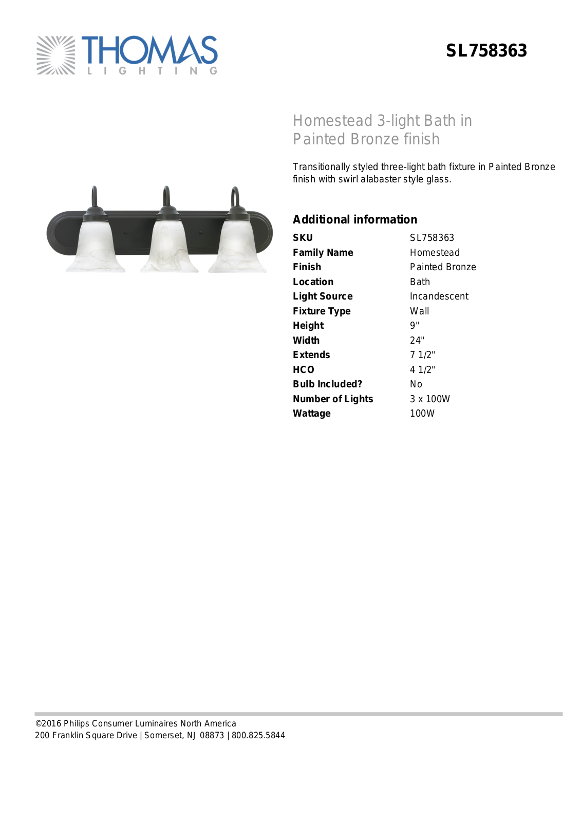 Thomas Lighting SL758363 User Manual - ManualMachine.com