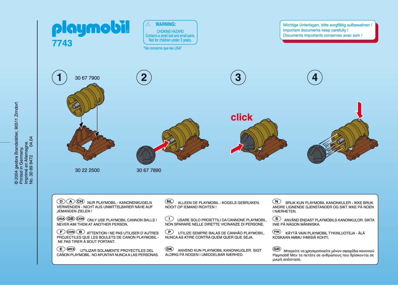 Playmobil 7743 Instructions