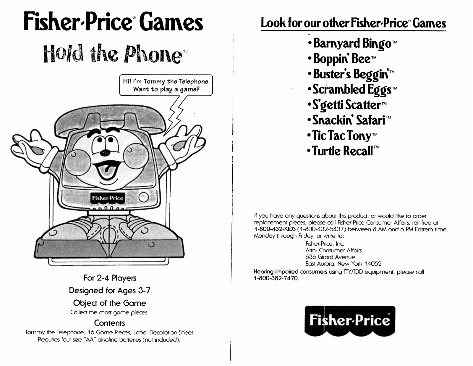 Fisher-Price 78880 Instruction Sheet