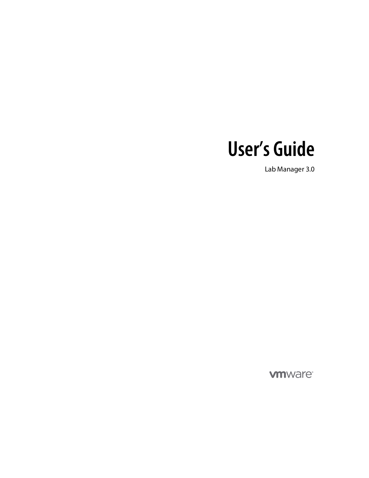 VMware vCenter Lab Manager - 3.0 User’s Guide