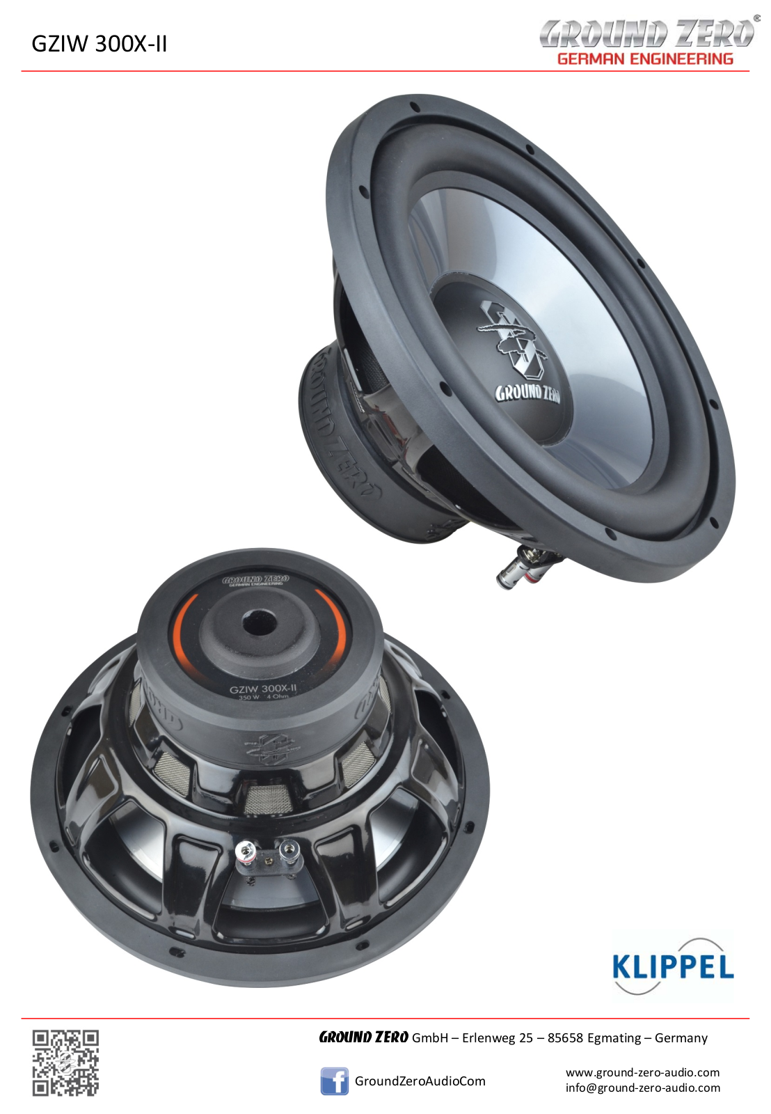 Ground Zero GZIW 300X-II SPECIFICATION - ManualMachine.com
