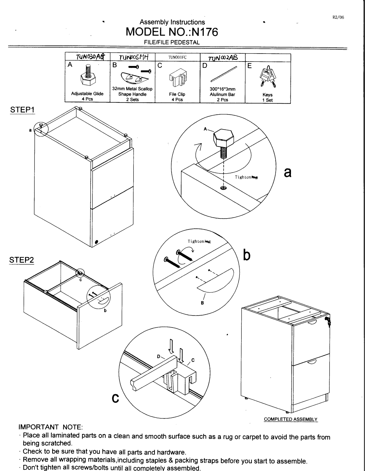 Boss N176DW Assembly Guide