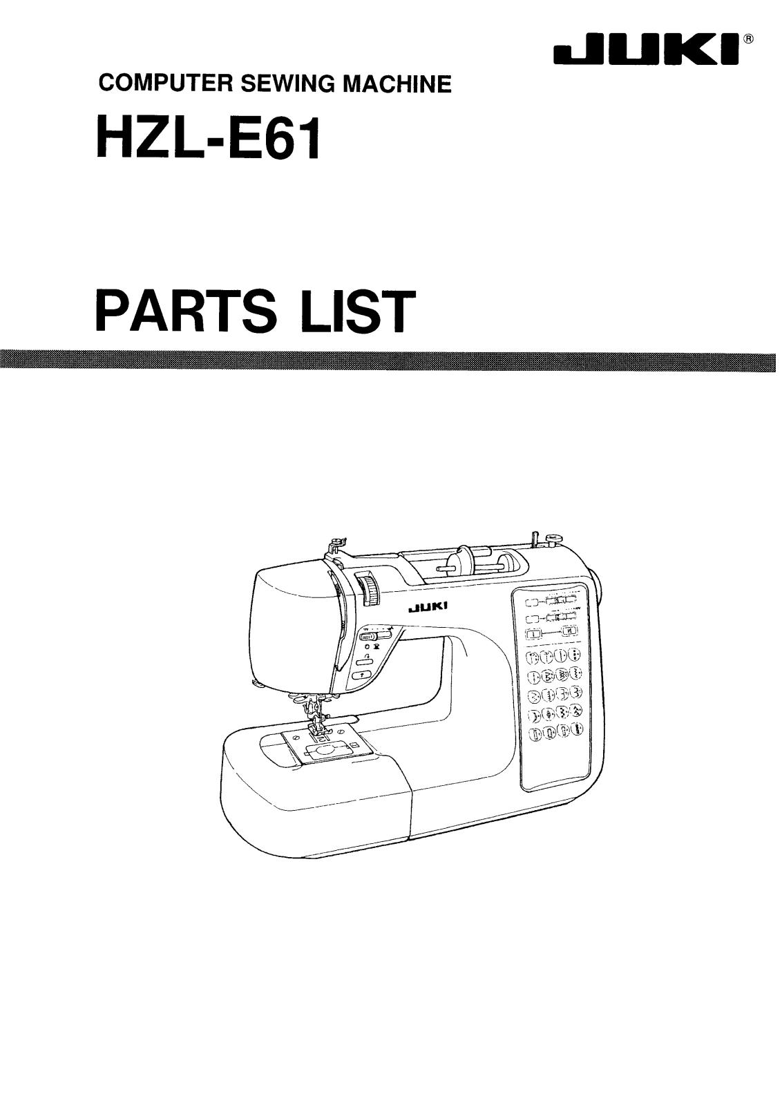 Juki HZLE61 User Manual