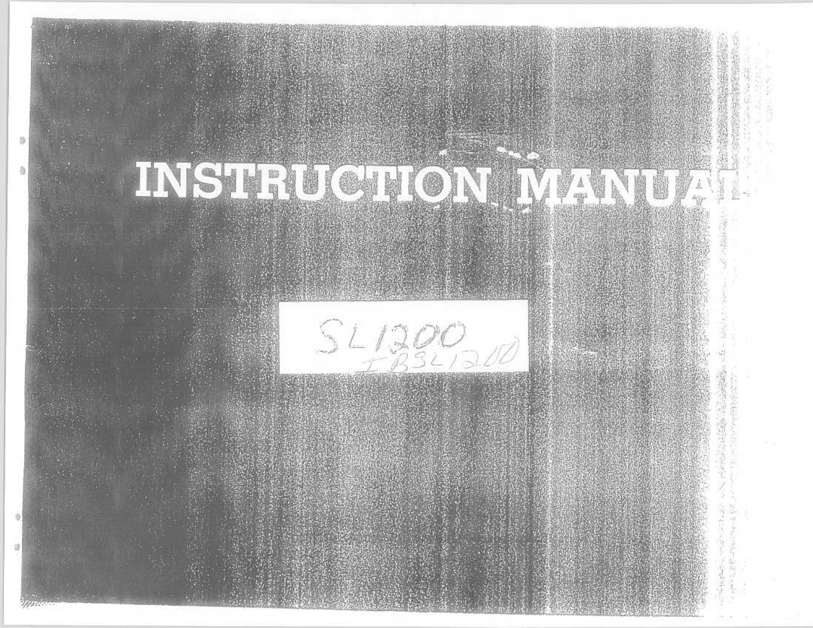 RICCAR R250 Instruction Manual