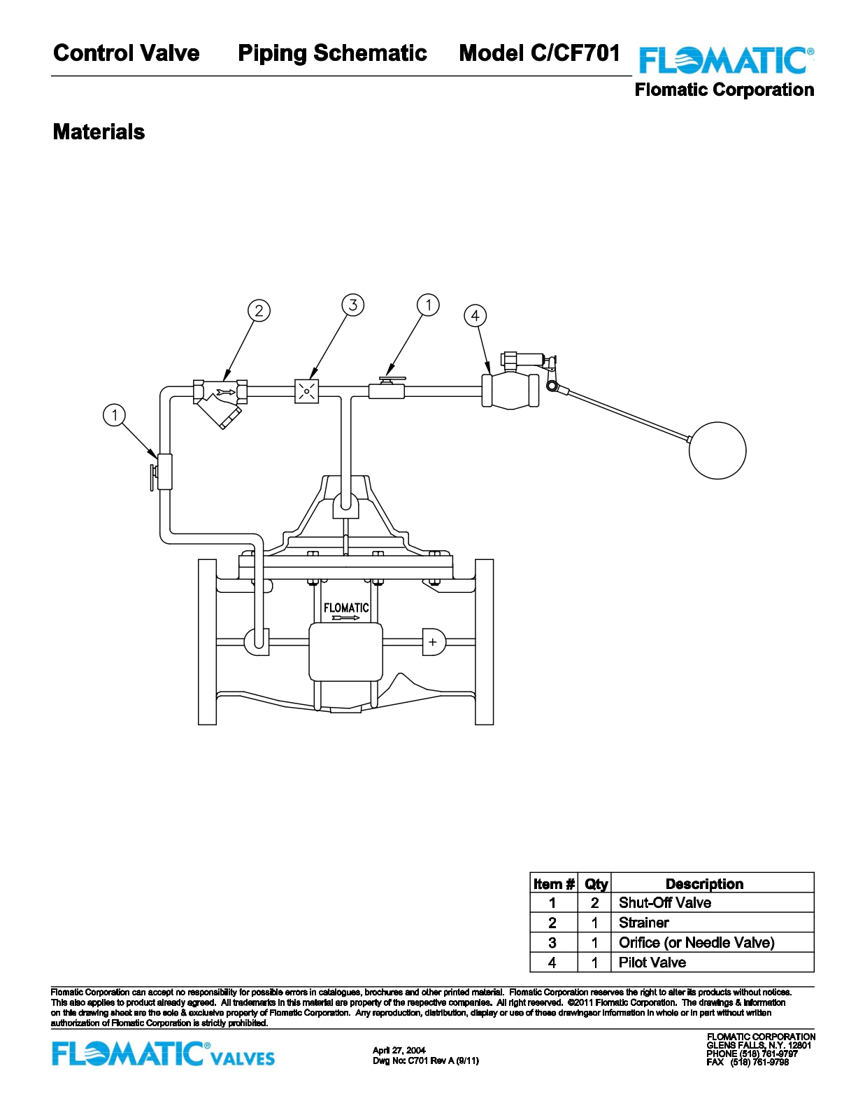 Flomatic C701 User Manual