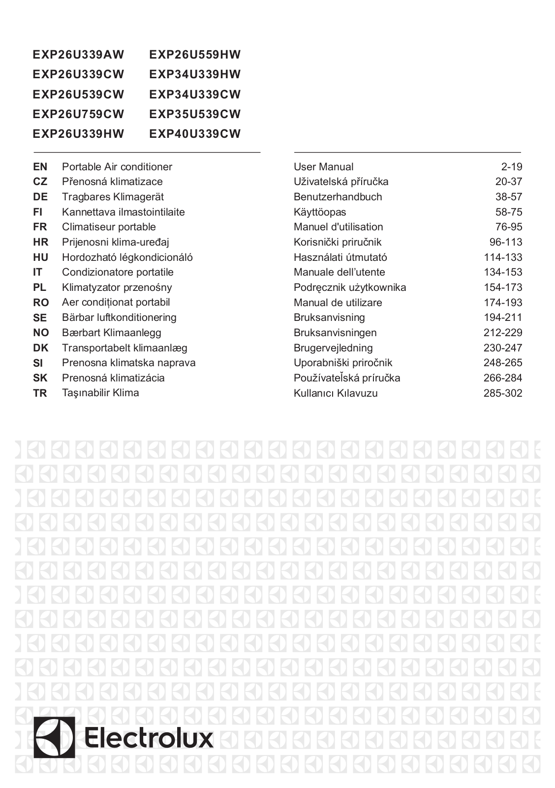 ELECTROLUX EXP34U339HW, EXP26U339HW, EXP26U339CW User guide - ManualMachine.com