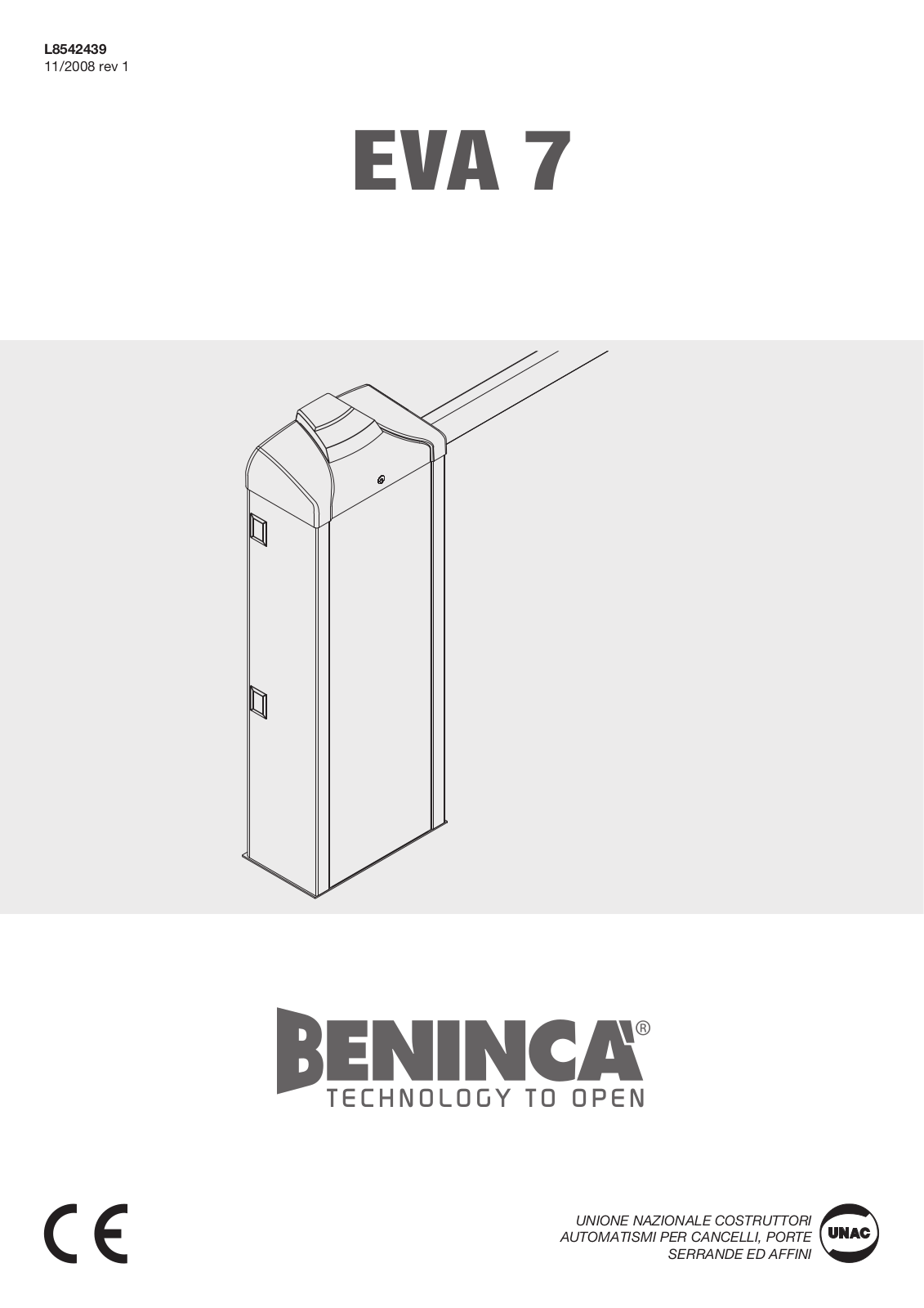 Beninca EVA 7 User Manual