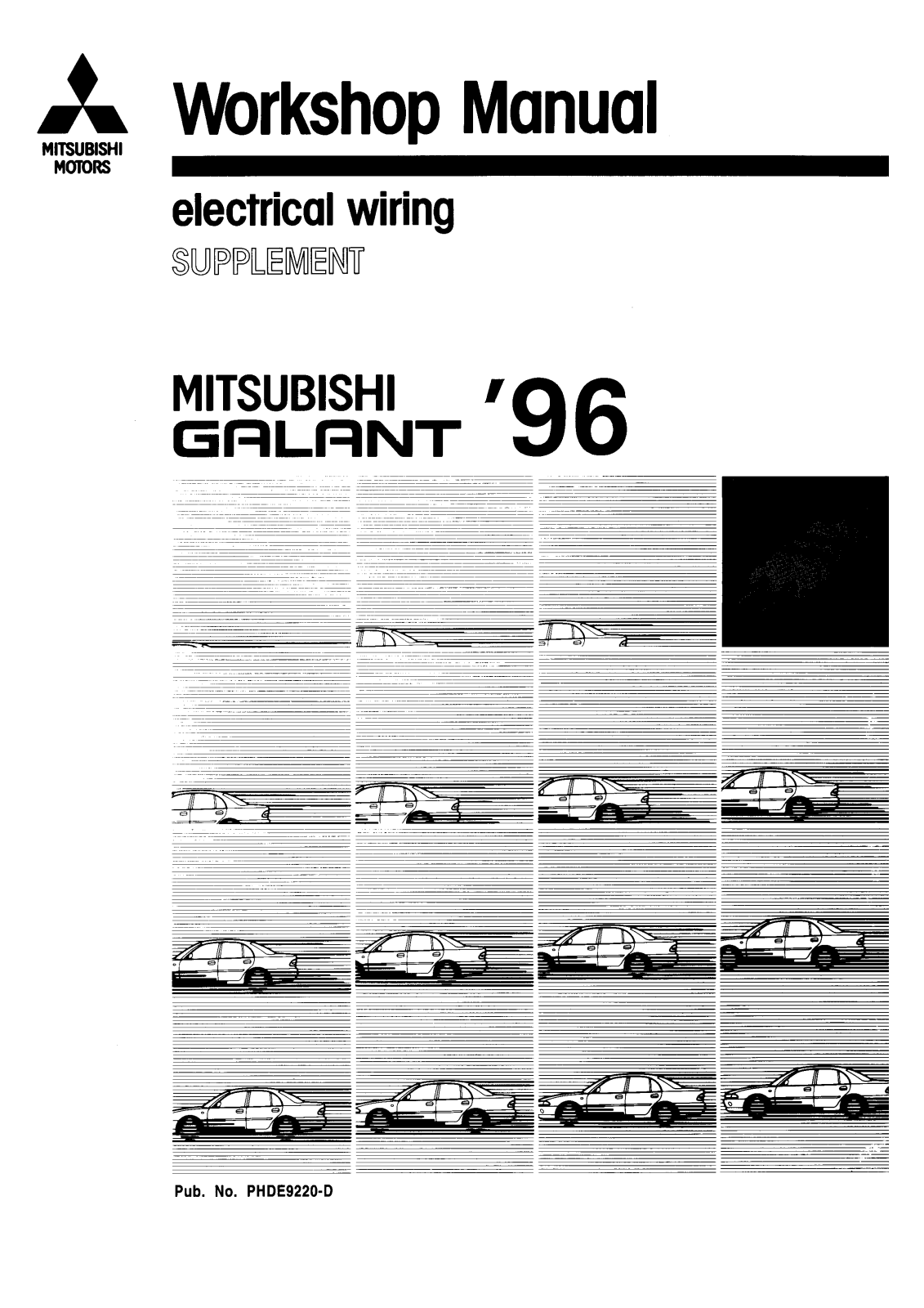 Mitsubishi Galant Electrical Wiring  1996 Owner's Manual