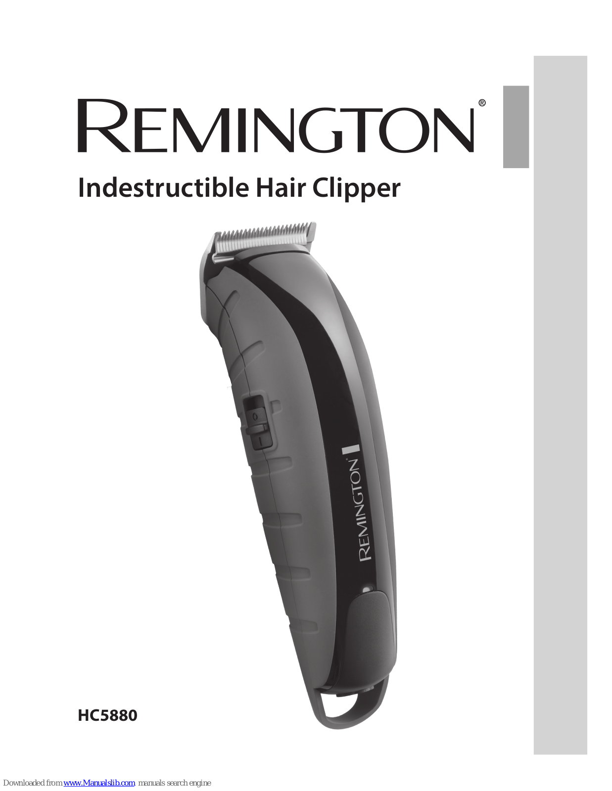 Remington Indestructible HC5880 User Manual