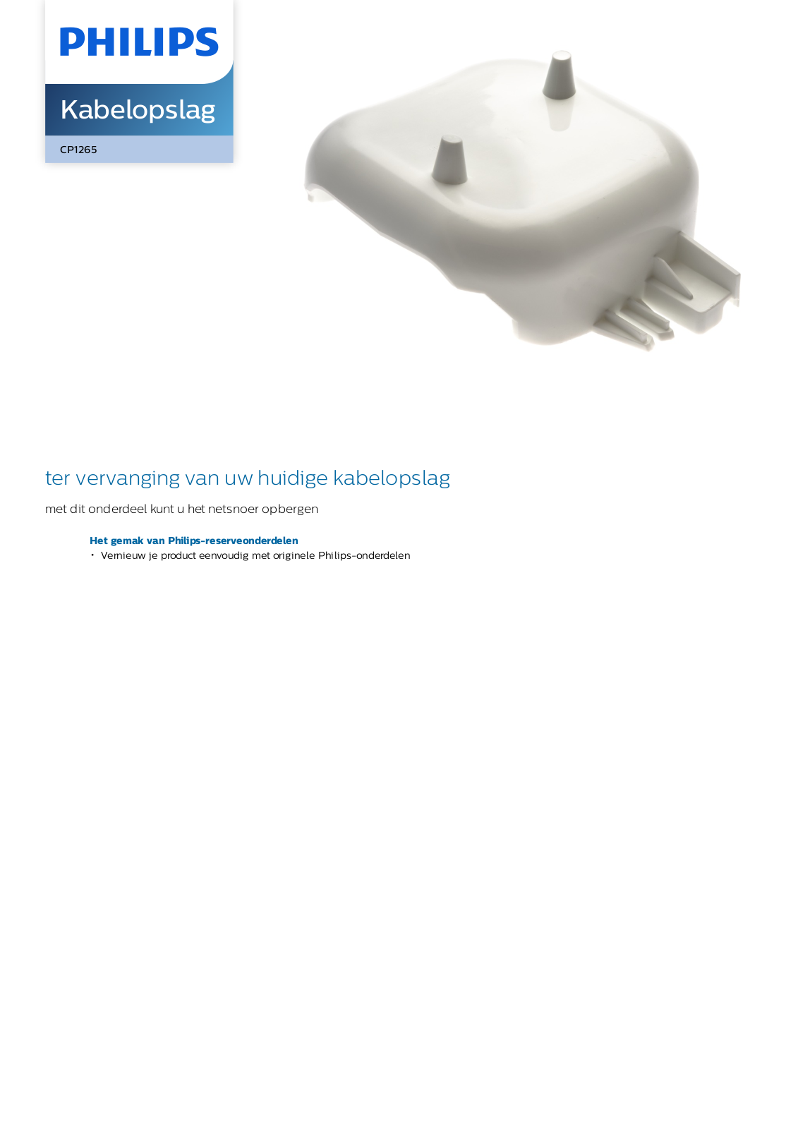 Philips CP1265/01 Leaflet - ManualMachine.com