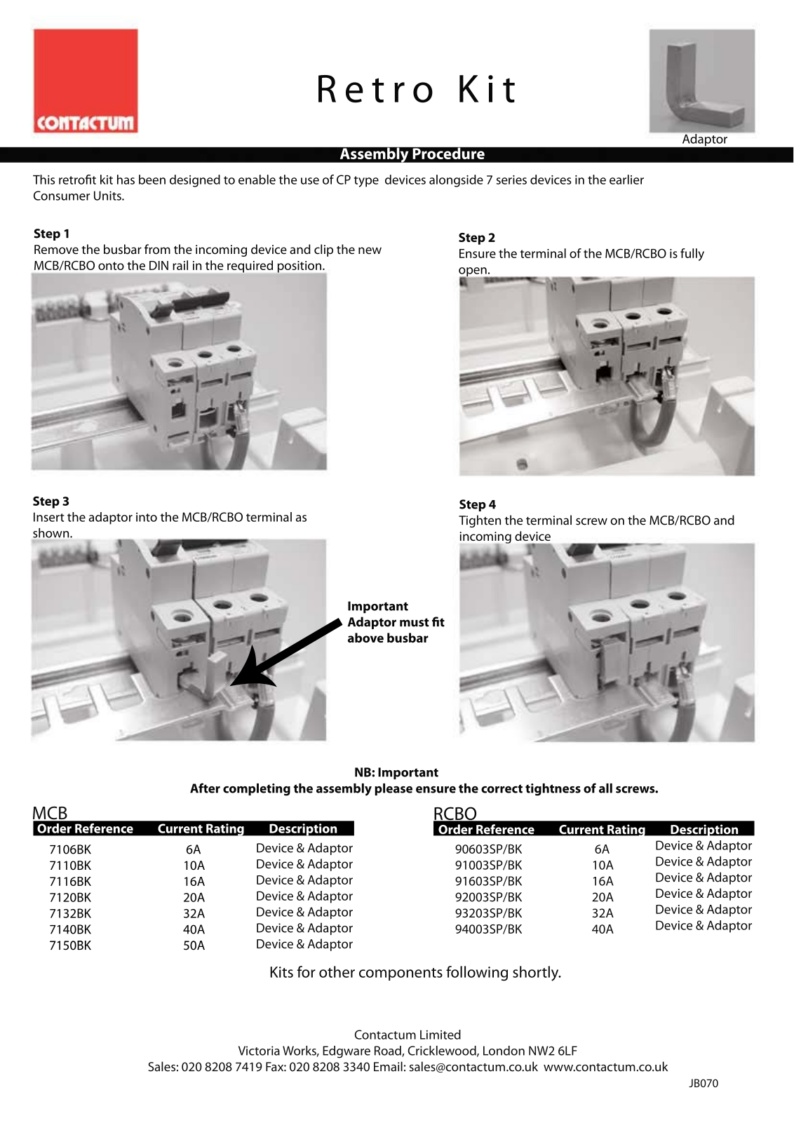 Contactum CPA15 User guide - ManualMachine.com
