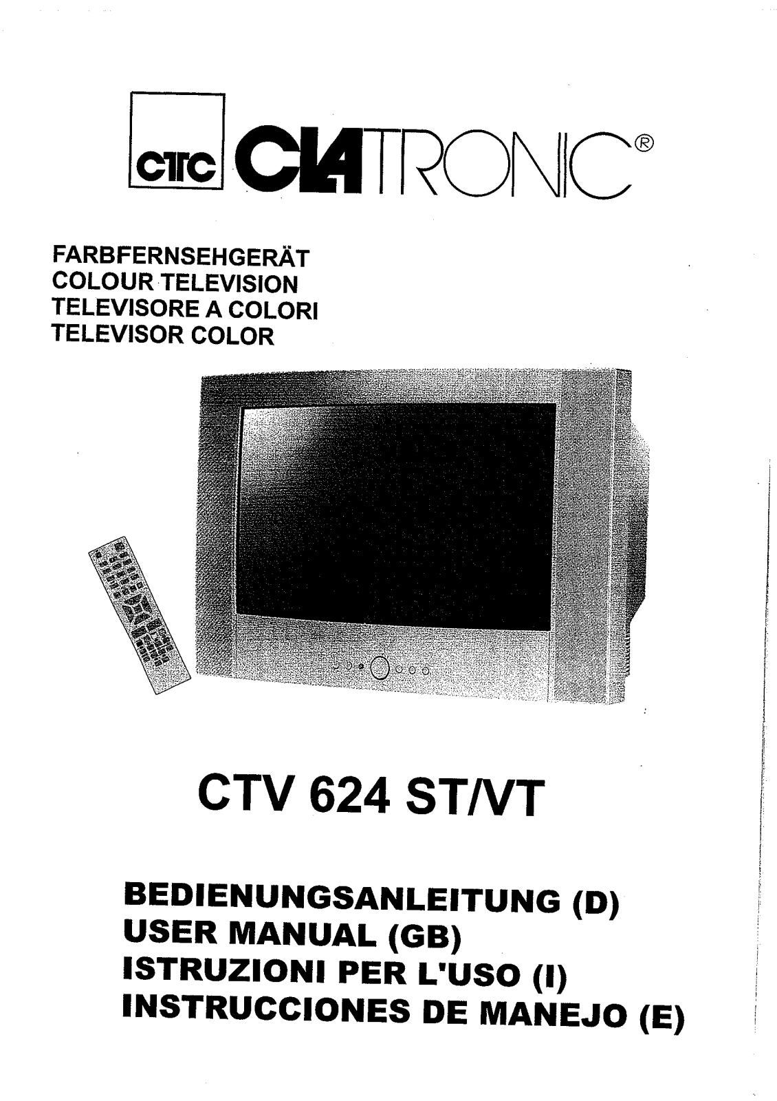 Clatronic CTV 624 ST/VT User Manual