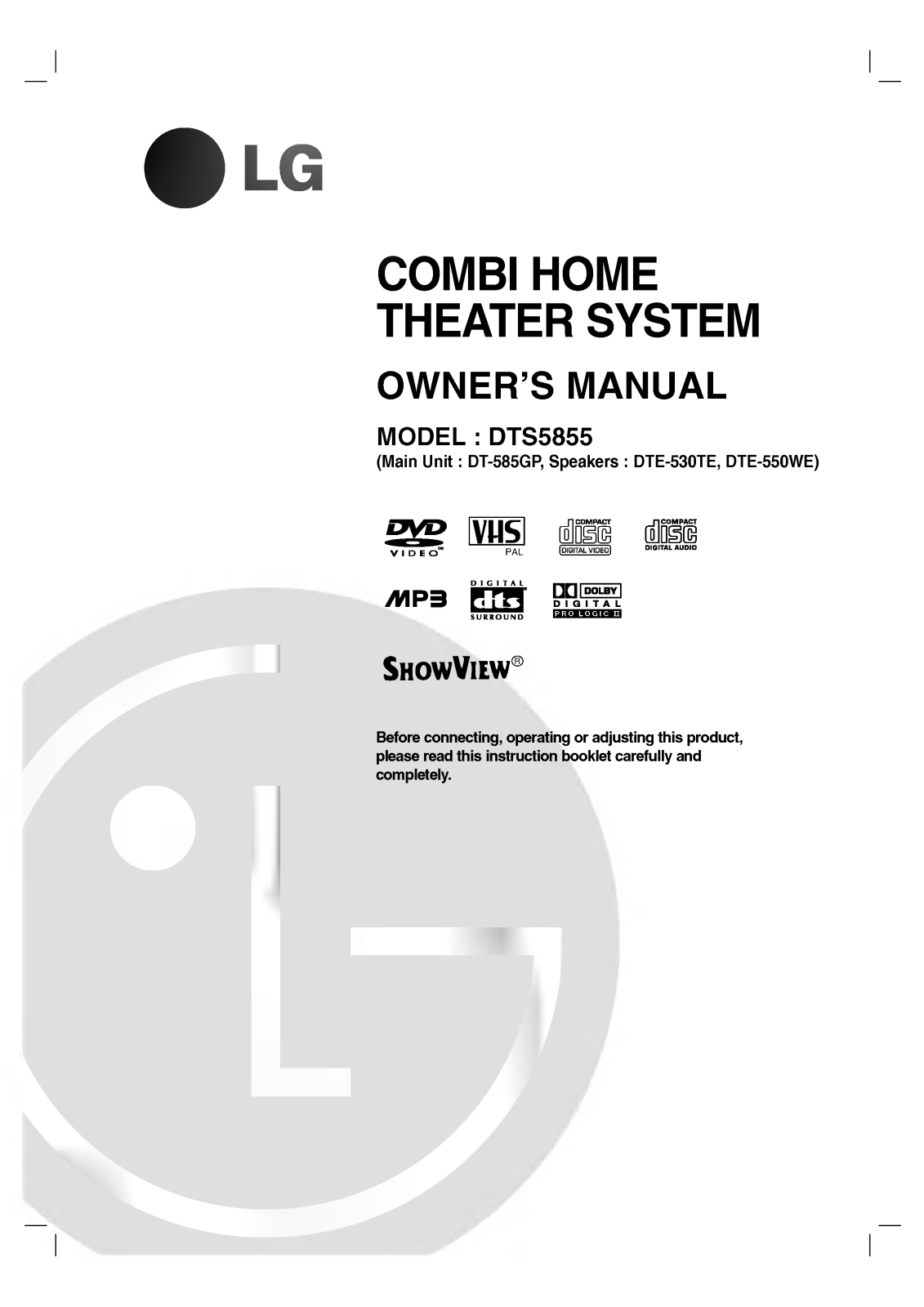 LG DT-585GP User Guide