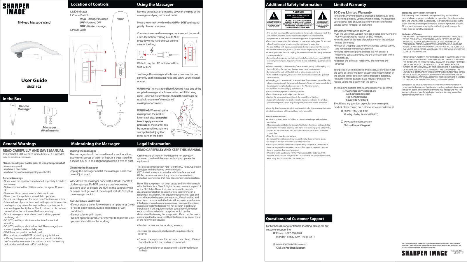 Sharper image SMG1102 User Manual