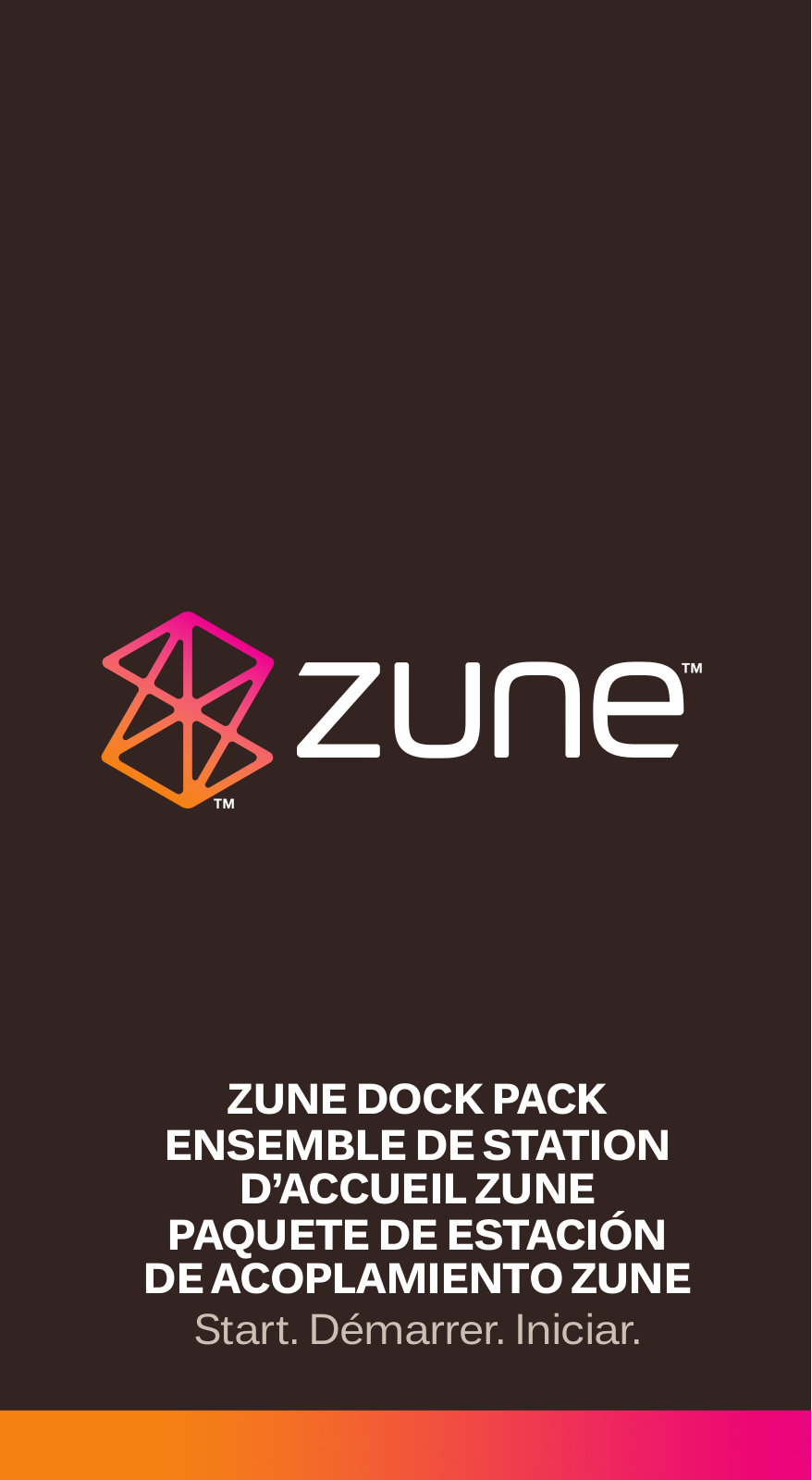 Microsoft Corporation Zune Dock Pack User Manual