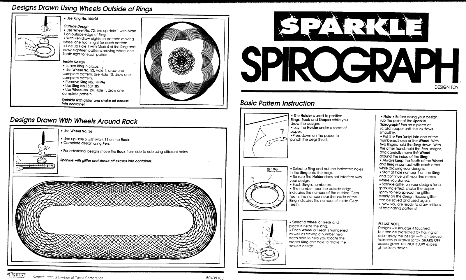 HASBRO Spirograph Sparkle User Manual