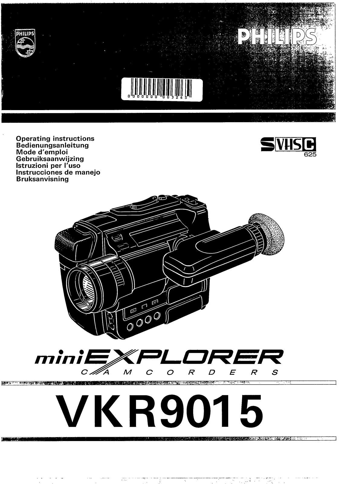 Philips VRK9015 User Manual