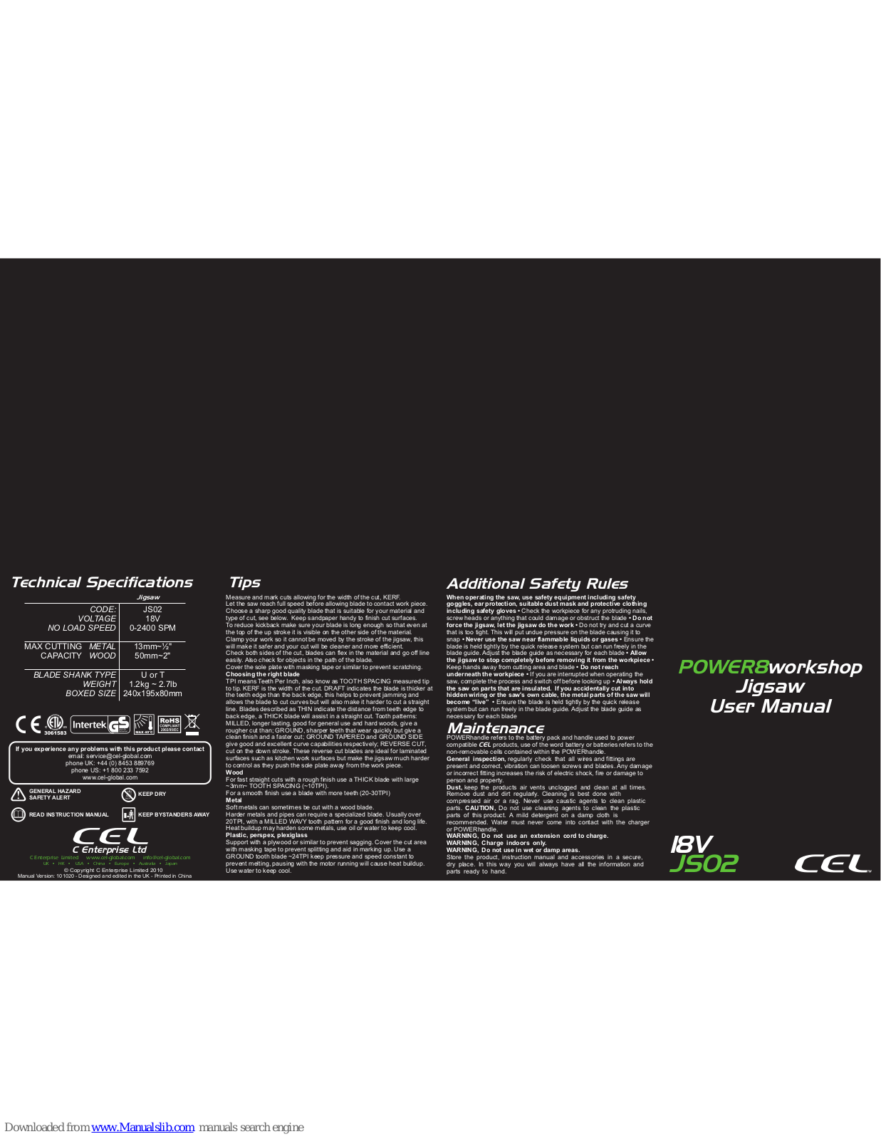 CEL POWER8workshop JS02 User Manual - ManualMachine.com