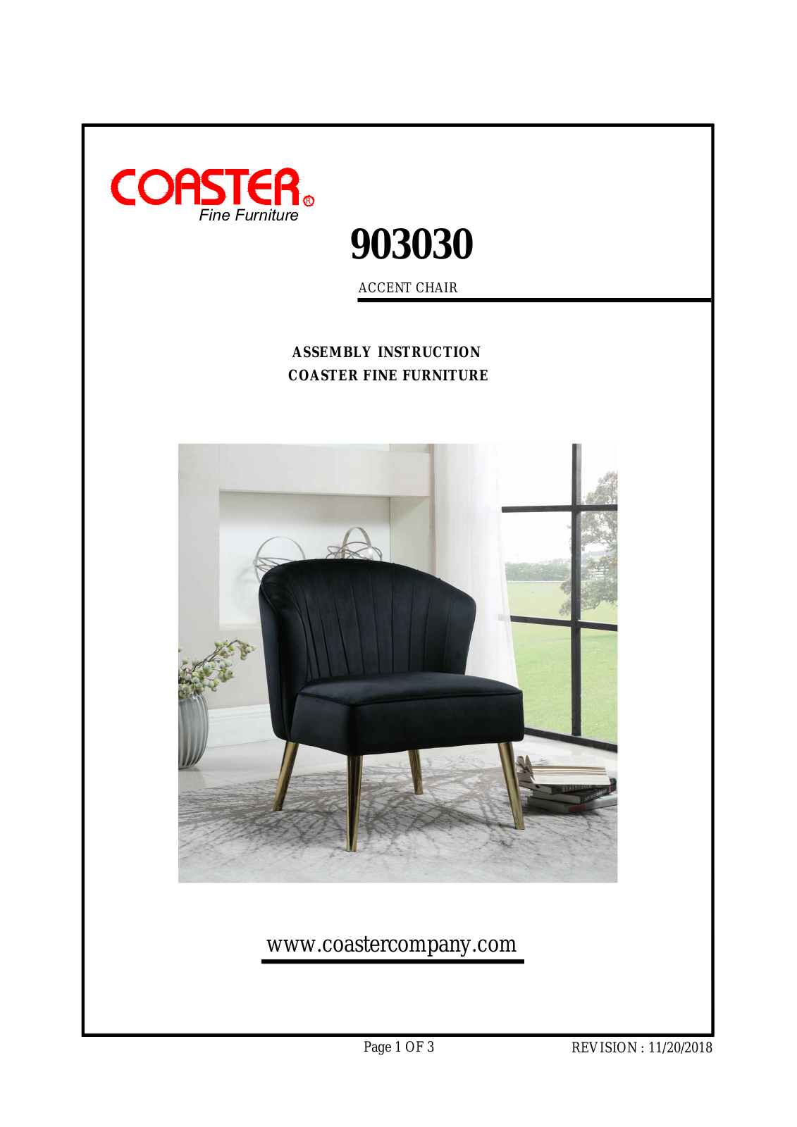 Coaster 903030 Assembly Guide - ManualMachine.com